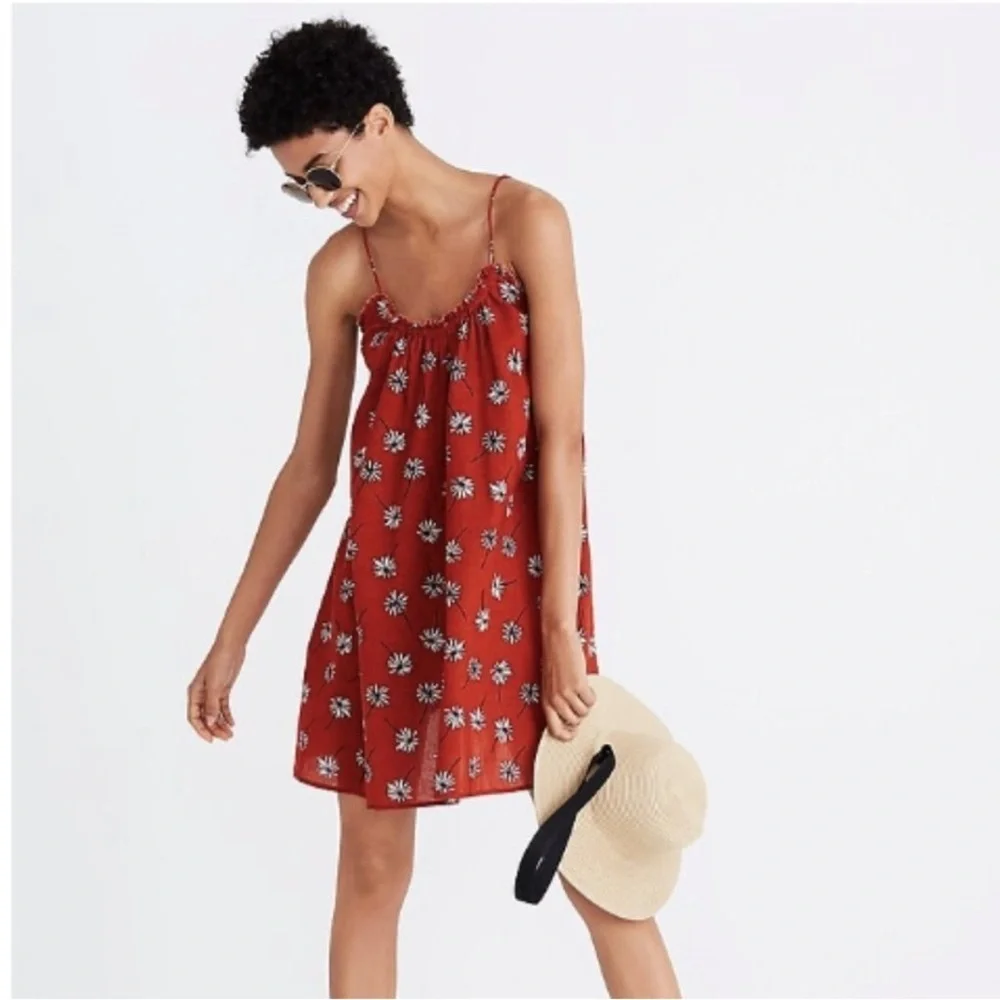 Madewell Tulum Cover-Up Dress in Fresh Daisies MEDIUM